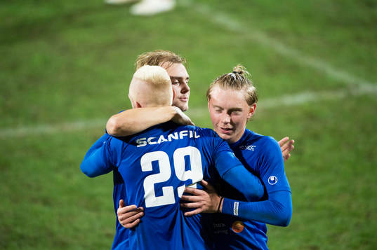 Åtvidabergs segerjubel i matchen i division 1 mellan