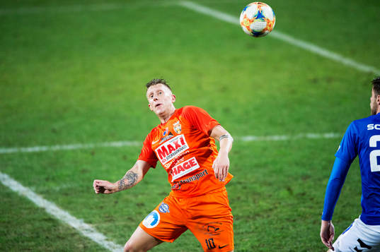 Kristianstads Daniel Kardum i matchen i division 1 mellan
