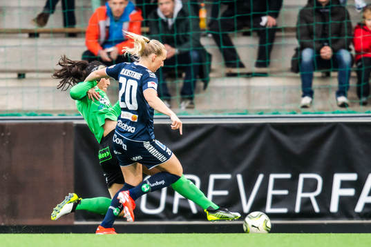 Rosengårds målvakt Zecira Musovic och Linköpings Stina