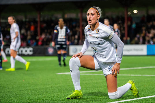 Rosengårds Sanne Troelsgaard reagerar