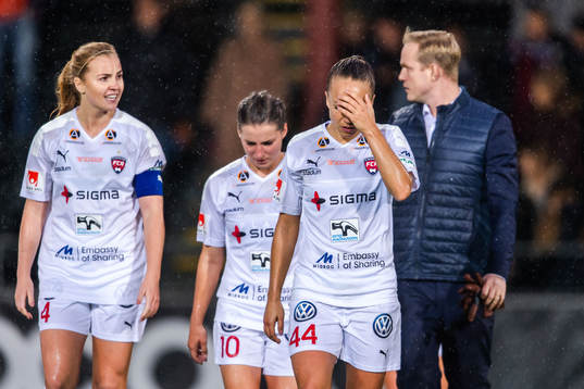 Rosengårds Glodis Perla Viggosdottir och Malin Levenstad