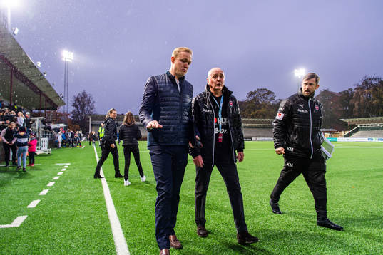 Rosengårds tränare Jonas Eidevall och Erling Nilsson