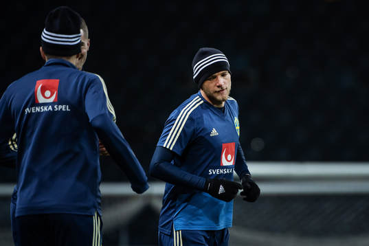 John Guidetti of the Swedish national football team