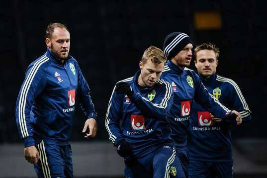Andreas Granqvist, Sebastian Larsson, Gustav Svensson and