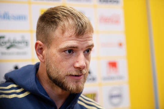 John Guidetti of the Swedish national football team