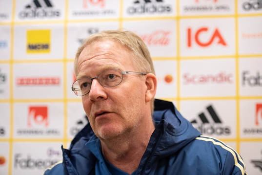 Scout Lasse Jacobsson of the Swedish national football team