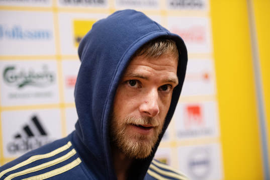 John Guidetti of the Swedish national football team