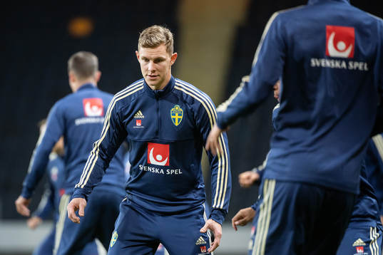 Emil Krafth of the Swedish national football team