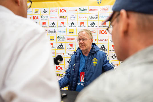 Scout Lasse Jacobsson of the Swedish national football team