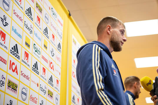 John Guidetti of the Swedish national football team