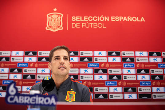 Robert Moreno, head coach of the Spanish national football