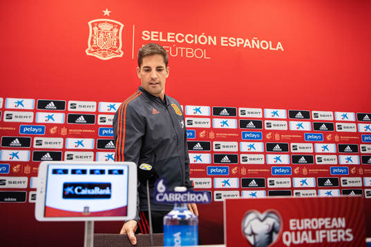 Robert Moreno, head coach of the Spanish national football
