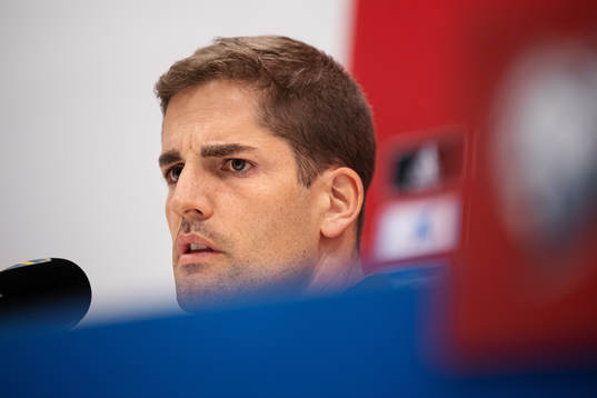 Robert Moreno, head coach of the Spanish national football