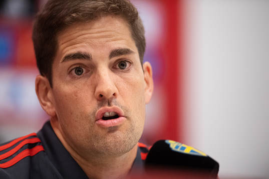 Robert Moreno, head coach of the Spanish national football