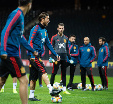 Sergio Ramos of the Spanish national football team