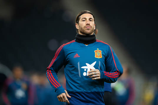Sergio Ramos of the Spanish national football team