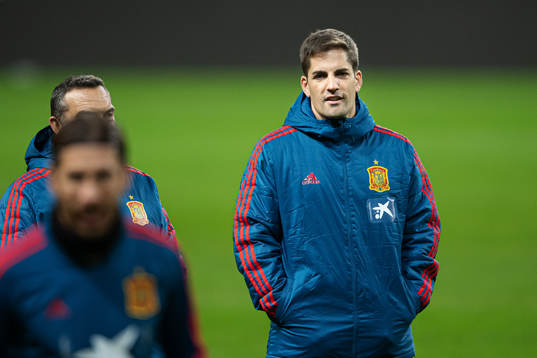 Robert Moreno, head coach of the Spanish national football