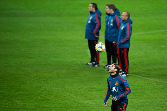 Sergio Ramos of the Spanish national football team