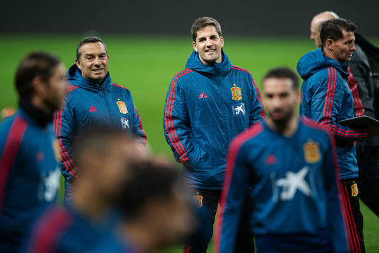 Robert Moreno, head coach of the Spanish national football