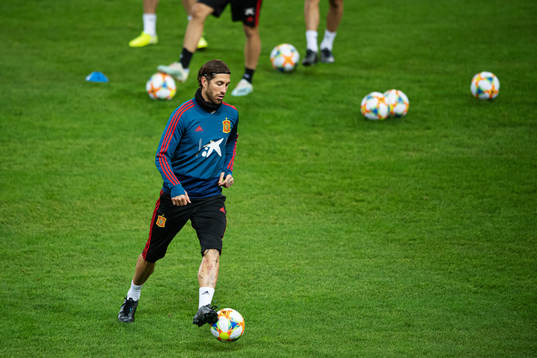 Sergio Ramos of the Spanish national football team