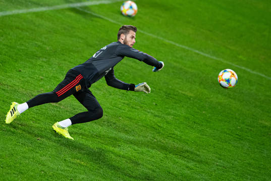 Goalkeeper David de Gea of the Spanish national football