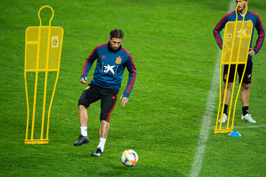 Sergio Ramos of the Spanish national football team