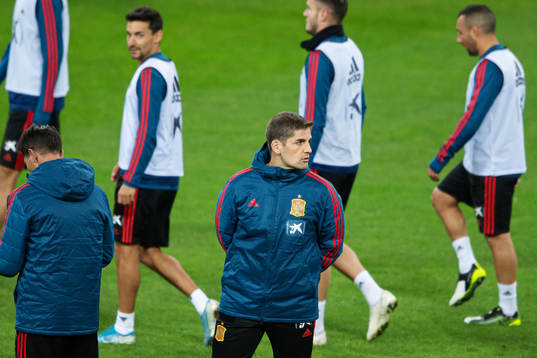 Robert Moreno, head coach of the Spanish national football