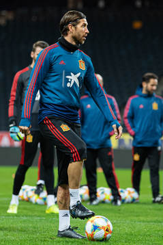 Sergio Ramos of the Spanish national football team