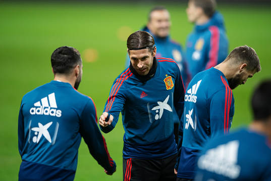 Sergio Ramos of the Spanish national football team