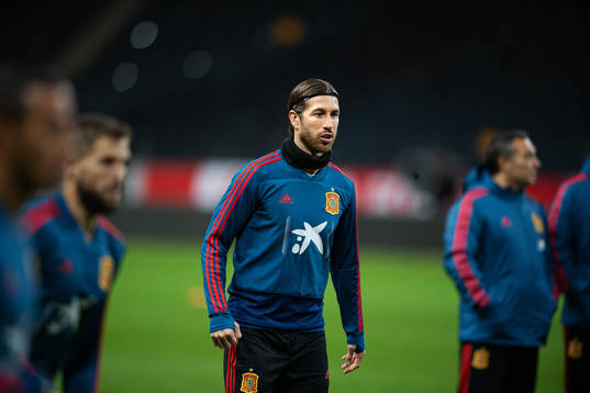 Sergio Ramos of the Spanish national football team