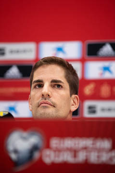 Robert Moreno, head coach of the Spanish national football