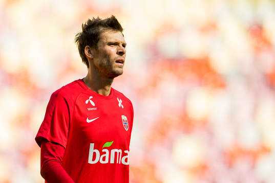 Goalkeeper Rune Almenning Jarstein of Norway
