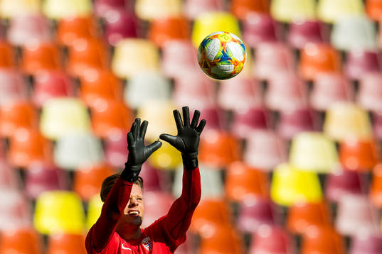 Goalkeeper Ørjan Nyland of Norway