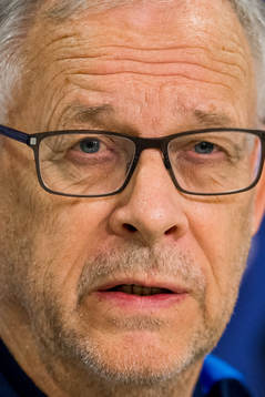 Lars Lagerbäck, head coach of Norway