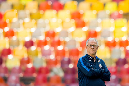 Lars Lagerbäck, head coach of Norway