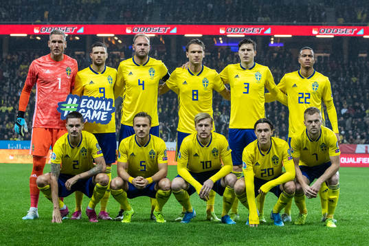 goalkeeper Robin Olsen, Marcus Berg, Andreas Granqvist,