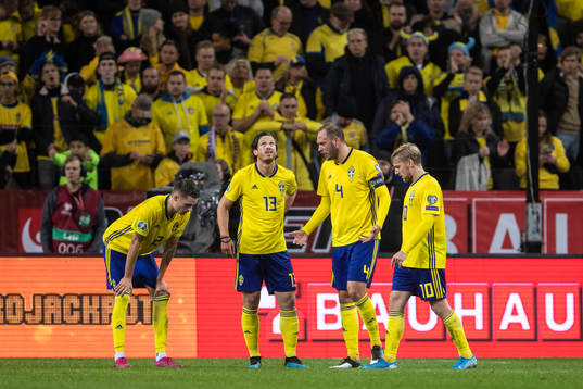 Mikael Lustig, Gustav Svensson, Andreas Granqvist and Emil