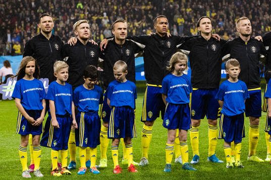 Marcus Berg, Emil Forsberg, Pierre Bengtsson, Robin