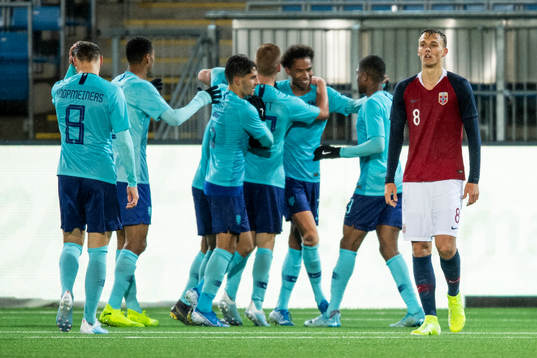 Emil Bohinen of Norway looks dejected