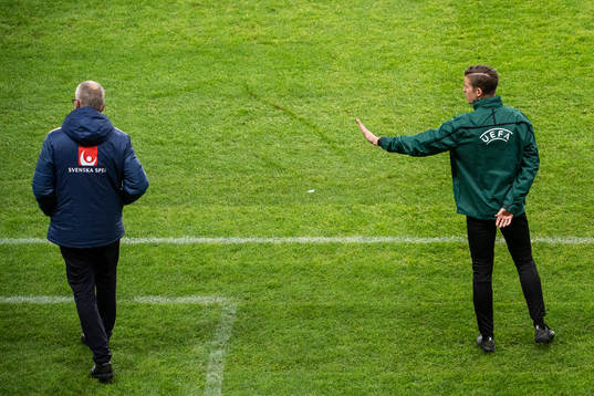 Janne Andersson, head coach of Sweden and the fourth