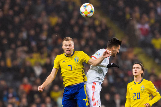 Sebastian Larsson of Sweden and Dani Ceballosof Spain