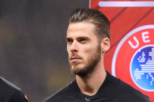 Goalkeeper David de Gea of Spain at lineup