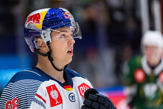 Bastian Eckl of Red Bull Munich looks dejected