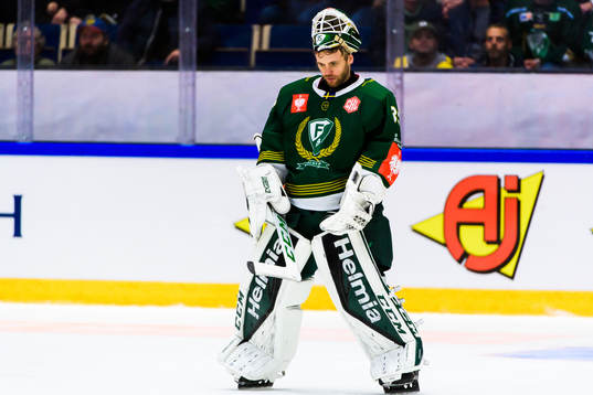 goalkeeper Markus Svensson of Färjestad