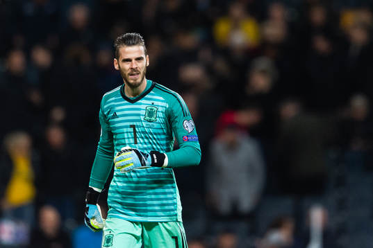 goalkeeper David de Gea of Spain