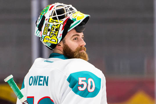 goalkeeper Shane Owen of Belfast