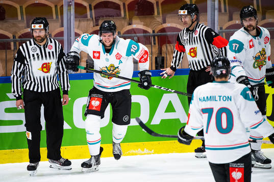 Curtis Leonard of Belfast reacts