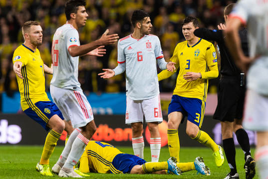 Dani Ceballos of Spain reacts