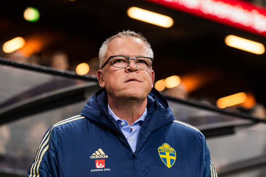 Janne Andersson, head coach of Sweden aheadof the UEFA Euro