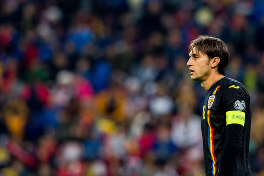 Goalkeeper Ciprian Tatarusanu of Romania
